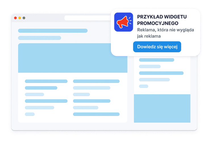 Promotional widgets
