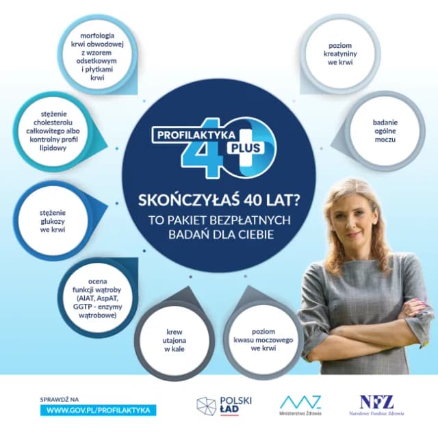 Badanie 40 plus: Terminy, zapisy i kryteria - Sprawdź, czy zdążysz Badanie 40 plus: Terminy, zapisy i kryteria - Sprawdź, czy zdążysz